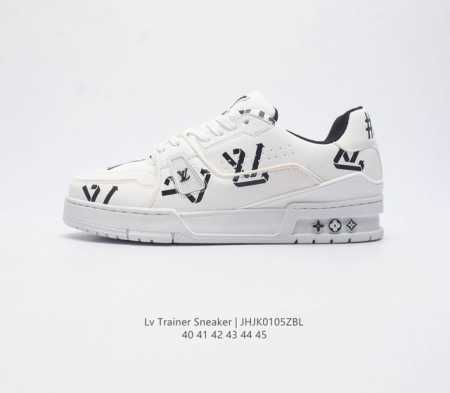 Louis Vuitton 路易威登 原装进口平纹纹粒面小牛皮革鞋面材质 原装一致tpr光泽组合鞋底 耐弯折滴塑支持片 鞋垫嵌入超软脚感乳胶材质驴的篮球鞋,Vi - 点击图像关闭