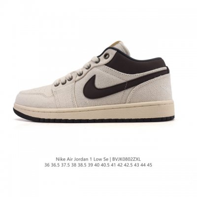 耐克 乔丹Air Jordan 1 Low Aj1 乔1 乔丹1代Aj1 低帮复古文化休闲运动篮球鞋。从1985 年面世的元年款汲取设计灵感，采用简洁大方的经典