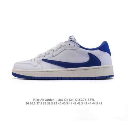 真标 耐克 Nike Air Jordan 1 Low Og Sp Military Blue Aj1乔1倒勾 2025年新款 蛇年新款 蛇纹低帮篮球鞋 Aj1