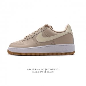 耐克 Nike Air Force 1 '07 Low 空军一号含气垫 小白鞋 低帮百搭厚底增高休闲运动板鞋。柔软、弹性十足的缓震性能和出色的中底设计，横跨复古