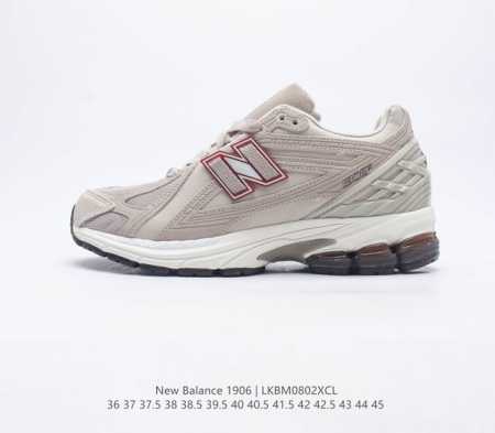 公司级New Balance 1906系列复古老爹风休闲运动慢跑鞋 #采用轻质牛剖革拼接透气网眼衬垫织物鞋面材质 T-Beam大底提供足步弓支撑，保持步态稳定 - 点击图像关闭