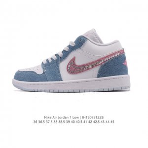耐克 乔丹Air Jordan 1 Low Aj1 乔1 乔丹1代Aj1 低帮复古文化休闲运动篮球鞋。从1985 年面世的元年款汲取设计灵感，采用简洁大方的经典