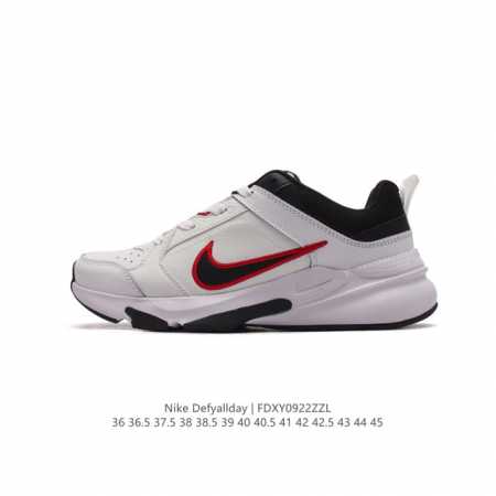 二层皮 Nike耐克官方defyallday男女子训练鞋透气缓震部分皮面健身 男女同款训练鞋。皮革鞋面搭配橡膠抓地機能鞋底，打造耐久設計，經得住嚴峻訓練的重重考 - 点击图像关闭