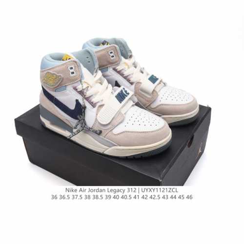 特价头层皮 耐克 Aj 乔丹 Air Jordan Legacy 312 高帮运动鞋 Aj312 乔312百搭篮球鞋 酷炫混搭，谁人不爱？Air Jordan