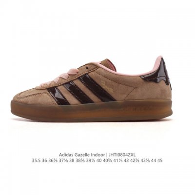 阿迪达斯 Adidas Originals Gazelle Indoor复古三叶草防滑透明橡胶板鞋经典运动鞋 Hello Kitty 猫。这款经典鞋,忠于原版设