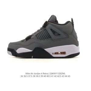 公司级 耐克 Nike Air Jordan 4 Retro Og迈克尔 乔丹Aj4代乔4 低帮复古休闲运动文化篮球鞋。秉承轻量化的速度型篮球鞋设计思想完成设计