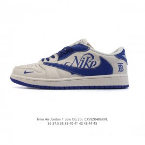 公司级 真标 耐克 Nike Air Jordan 1 Low Og Sp Military Blue Aj1乔1倒勾 2025年新款 低帮篮球鞋 Aj1 乔丹