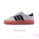阿迪达斯 Adidas 三叶草 Outdoor 经典三条杠复古休闲运动板鞋 德训鞋 Samba 四季时尚简约小白鞋男女鞋情侣鞋厚底增高百搭潮鞋。 类型：女鞋 货
