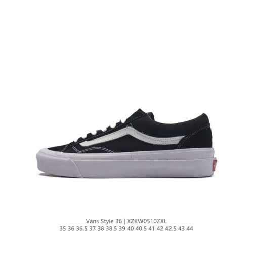 真标 带半码 Vans 万斯 Style 36 经典低帮帆布休闲运动硫化滑板板鞋。真的是吹爆的系列,那就是vansstyle36系列低帮经典复古文化休闲运动篮球