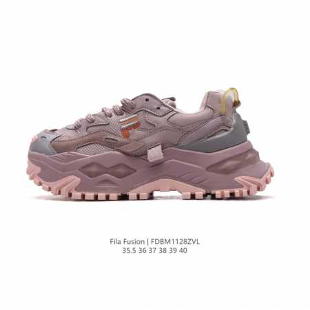 斐乐 女款老爹鞋 Fila Fusion 厚底增高跑步鞋 百搭运动板鞋 意大利百年经典运动品牌，网红单品 小红书推荐爆款 Fila斐乐新款小白鞋斐乐潮牌文化街头 - 点击图像关闭