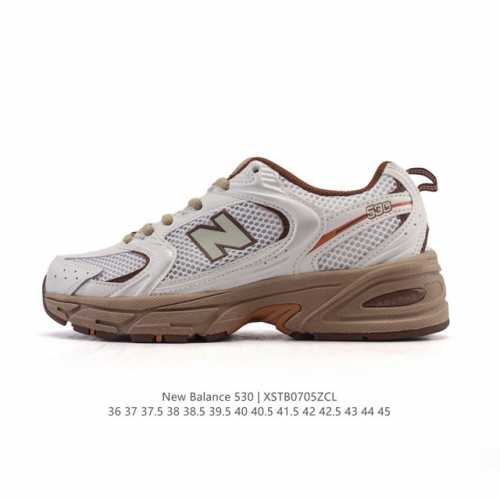 真标 新百伦 Nb530 New Balance 530 复跑古鞋 厚底增高老爹鞋 缓震运动慢跑鞋。Nb530这鞋双确实是Nb家经复典古款式之一，以全科新技诠释