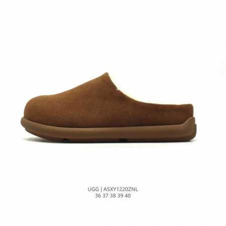 公司级 Ugg 棉拖 雪地靴 防水 俏皮可爱的百变造型， 美国轻奢品牌ugg 平底系列冬季雪地休闲保暖家居包头棉拖鞋。官方同步包装 检验标 材料采用原厂防污防水 - 点击图像关闭