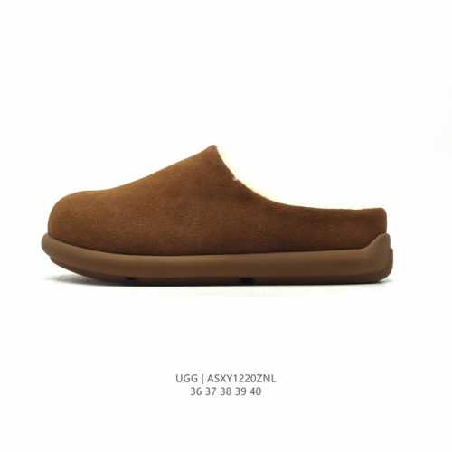 公司级 Ugg 棉拖 雪地靴 防水 俏皮可爱的百变造型， 美国轻奢品牌ugg 平底系列冬季雪地休闲保暖家居包头棉拖鞋。官方同步包装 检验标 材料采用原厂防污防水