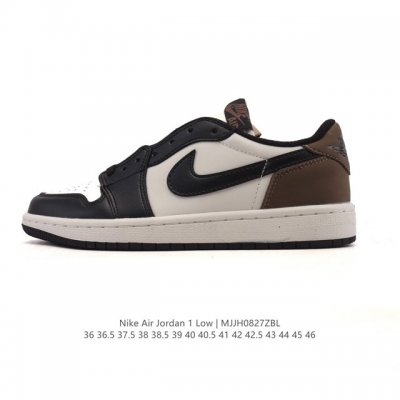公司级 头层皮 耐克 乔丹Air Jordan 1 Low Aj1 乔1 乔丹1代Aj1 低帮复古文化休闲运动篮球鞋。该鞋款从 1985 年元年款汲取设计灵感，