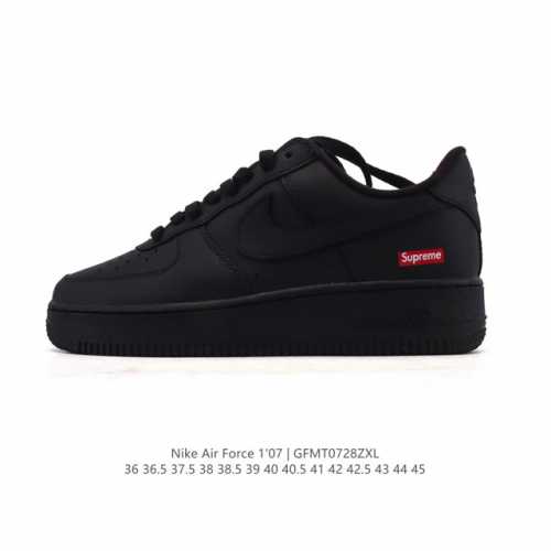真标 耐克 Nike Air Force 1 '07 Low 空军一号含气垫 小白鞋 低帮百搭厚底增高休闲运动板鞋。柔软、弹性十足的缓震性能和出色的中底设计，横