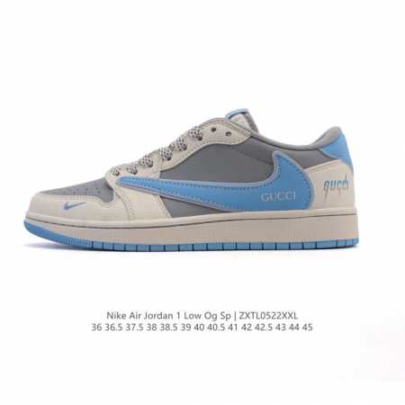 公司级 真标 耐克 Nike Air Jordan 1 Low Og Sp Military Blue Aj1乔1倒勾 2025年新款 蛇年新款 低帮篮球鞋 A - 点击图像关闭
