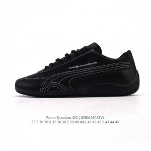 Puma Speedca Og 彪马极速赛车系列低帮德训风拼接复古百搭休闲运动赛车鞋 鞋款从80、90年代赛车手所穿的防火赛车鞋为原型，鞋身线条模仿了赛车的流线
