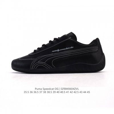 Puma Speedca Og 彪马极速赛车系列低帮德训风拼接复古百搭休闲运动赛车鞋 鞋款从80、90年代赛车手所穿的防火赛车鞋为原型，鞋身线条模仿了赛车的流线