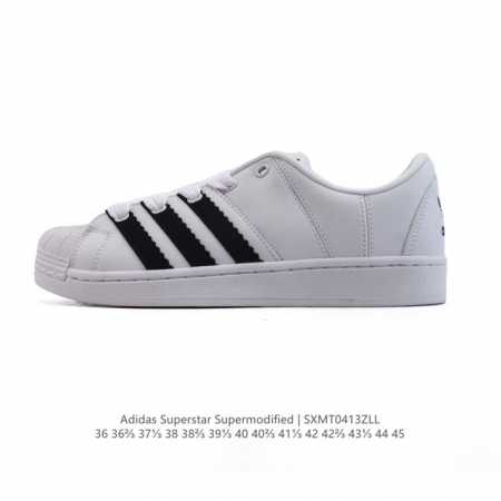 阿迪达斯Adidas 中性 Originals Superstar Supermodified Shoes 经典贝壳头运动鞋板鞋小白鞋。这款经典运动鞋，以Adi - 点击图像关闭