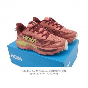 公司级 Hoka One One 挑战者8 Gtx全地形跑鞋 Hoka男女款秋季挑战者8全地形跑步鞋Challenger 8 透气户外 宽运动鞋厚底增高老爹鞋。