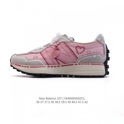 真标 Nb 新百伦 New Balance 327系列复古休闲运动慢跑鞋时尚男女运动鞋 以更纯粹的复古风格设计打造的全新造型 侧身还以解构设计，将 N 字标志以