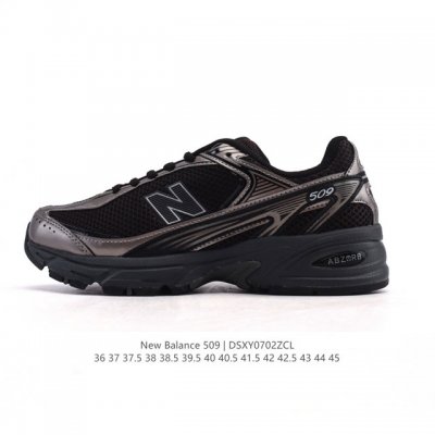 新百伦 New Balance 509系列中性款复古休闲鞋 小红书爆款 新款百搭休闲款老爹鞋 缓震休闲鞋 透气轻质系带轻便运动鞋，这款舒适的鞋子灵感来源于200