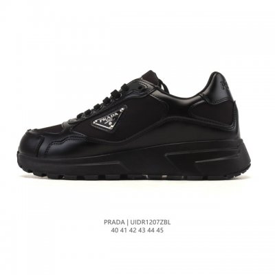公司级 prada系列／prada 普拉达男士厚底增高运动跑步鞋 时尚老爹鞋 prada.普拉达高端品牌休闲慢跑鞋 完美做工.演绎完美选择的你。 码数: 40