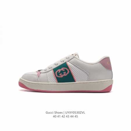 Gucci 古驰 百搭休闲运动板鞋。明星同款 小红书爆款 小白鞋 厚底增高男女士运动鞋 真标 2024Ss新色，经典高奢品牌gucci古驰 复古松糕跟休闲运动鞋 - 点击图像关闭