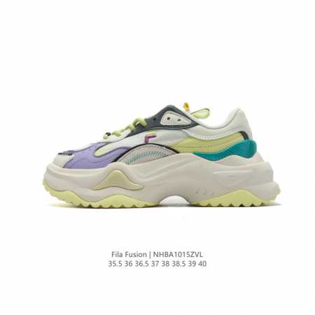 公司级 斐乐 女老爹鞋 Fila Fusion 厚底增高百搭运动板鞋 意大利百年经典运动品牌，网红单品 小红书推荐爆款 Fila斐乐新款小白鞋斐乐潮牌文化街头风 - 点击图像关闭