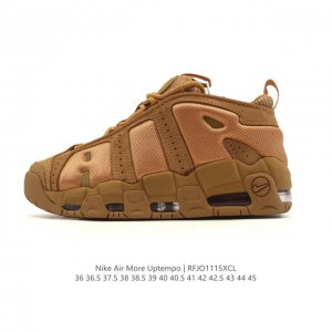 公司级 耐克 Nike Air More Uptempo '96 皮蓬全掌气垫男女子运动鞋厚底增高缓震慢跑鞋。续写 20 世纪 80 年代和 90 年代篮球运动