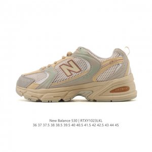 真标 新百伦 Nb530 New Balance 530 复跑古鞋 厚底增高老爹鞋 缓震运动慢跑鞋。Nb530这鞋双确实是Nb家经复典古款式之一，以全科新技诠释