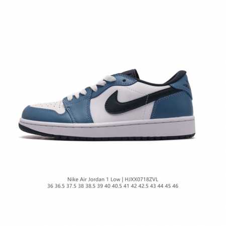 公司级头层皮耐克 乔丹air Jordan 1 Low Aj1 乔1 乔丹1代aj1 低帮复古文化休闲运动篮球鞋。从1985 年面世的元年款汲取设计灵感，采用简 - 点击图像关闭