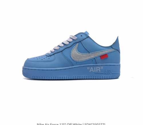 耐克 Off-White X Nk Air Force 1 Mca 空军一号低帮板鞋 Ow联名绿色艺术馆 全套原原楦纸版 越南原大装底 内置全气掌垫 重金采购原