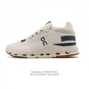 真标 On 昂跑Cloudnova2 全天候轻量减震舒适透气男女同款运动鞋街头球鞋风格的运动鞋，搭载 On 标志性的跑鞋科技，带来轻量脚感及满足时尚穿搭需求。面