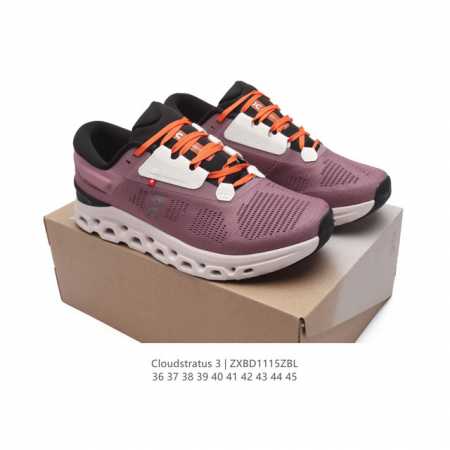 公司级 On 昂跑 运动鞋 Cloudstratus 3代跑鞋 加倍跑，才过瘾。为长距离路跑鞋系列带来升级的性能输出，迈上新高度的缓震效果，一路缓震相随。Clo - 点击图像关闭