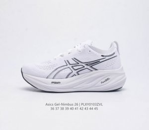 Asics Gel Nimbus26 2024 01#亚瑟士#跑步鞋 超厚底增高百搭老爹鞋 最舒适跑鞋 中底两大独家科技都带来全新能量 造就历来最软弹的 Gel