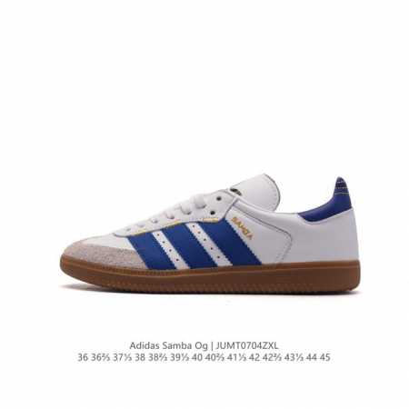 阿迪达斯 德训鞋 ADIDAS ORIGINALS SAMBA OG SHOES 经典运动鞋小白鞋 T头鞋 彰显休闲摩登风情的时尚经典鞋。它诞生于50年代的足球 - 点击图像关闭