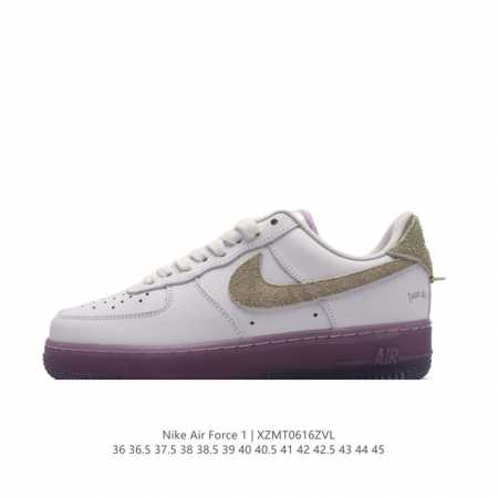 耐克 Nike Air Force 1 '07 Low 空军一号含气垫 低帮百搭厚底增高休闲运动板鞋。柔软、弹性十足的缓震性能和出色的中底设计，横跨复古与现代的 - 点击图像关闭