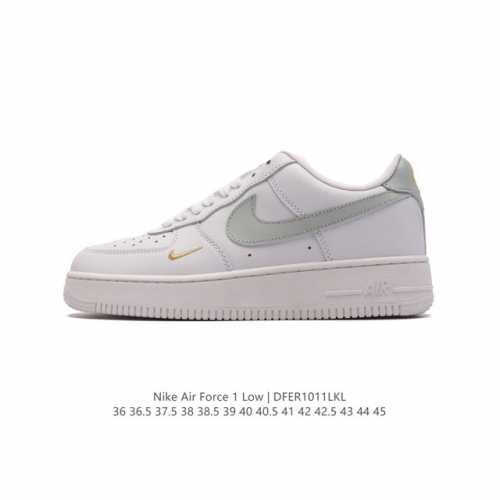 耐克 Nike Air Force 1 '07 Low 空军一号含气垫 低帮百搭厚底增高休闲运动板鞋 小白鞋 。柔软、弹性十足的缓震性能和出色的中底设计，横跨复
