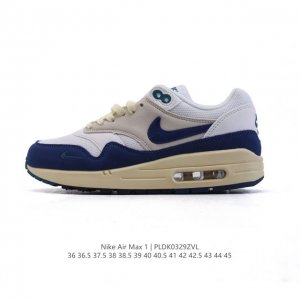 真标 耐克 Nike Air Max 1 男女子运动鞋 从法国建筑中汲取设计灵感，兼具运动风范和时尚格调，是此系列起初搭载 Air 的鞋款。疾速外观、经典缓震配