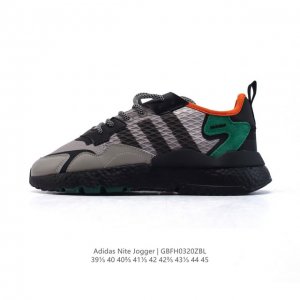 200 【公司级 真爆】阿迪达斯 Adidas Nite Jogger 爆米花 全新配色王嘉尔代言款运动鞋。织物透气鞋面 夜行者 3M反光 真爆大底复古跑鞋。