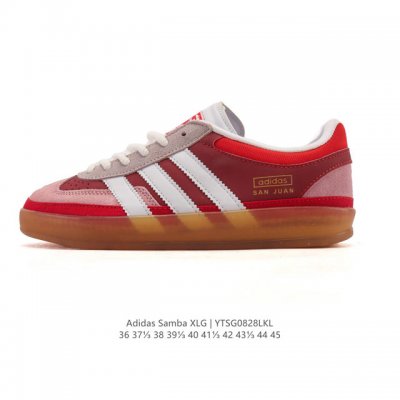 阿迪达斯 T 头鞋 系列Bad Bunny X Adidas Gazelle Indoor德训鞋 潮运动板鞋。Badbunny与Adidas再度联名，推出全新G