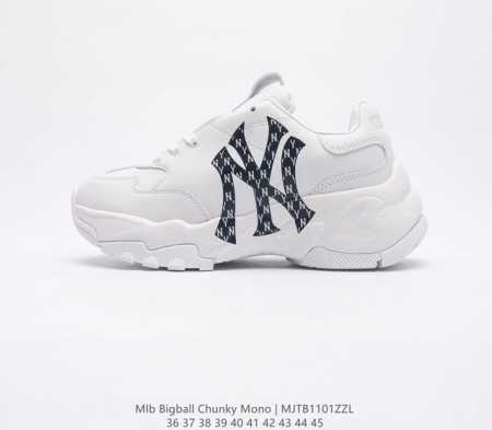 韩国mlb 男女复古老爹 Mlb Bigball Chunky Dia Mono 复古印花 男女厚底增高纽约洋基队老爹运动休闲鞋 Mlb他们家老爹鞋一直都是深受 - 点击图像关闭
