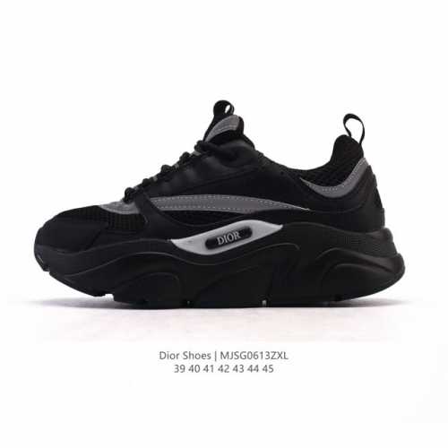 Dior 迪奥 高奢品牌 彰显高级气质 Dior 运动鞋低帮系列复古休闲鞋时尚慢跑鞋厚底老爹鞋圆头系带 运动跑鞋 生活休闲鞋 男款 时髦单品 时尚百搭 复古老爹