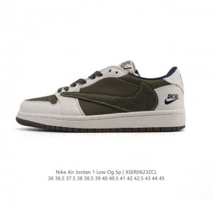 真标 耐克 Nike Air Jordan 1 Low Og Sp Military Blue Aj1乔1倒勾 2025年新款 蛇年新款 低帮篮球鞋 Aj1 乔