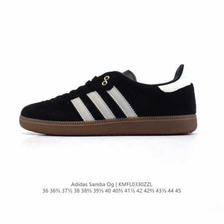 阿迪达斯 德训鞋 Adidas Originals Samba Og Shoes 经典运动鞋小白鞋 T头鞋 男女士板鞋 彰显休闲摩登风情的时尚经典鞋。它诞生于5 - 点击图像关闭