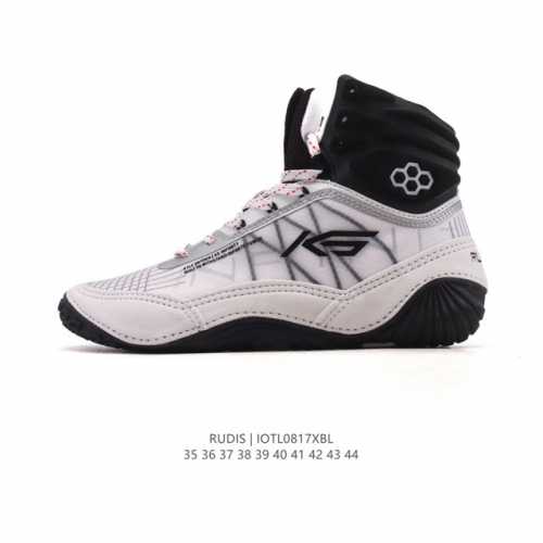 新品公司级 Rudis Adult 巴勒斯专业举重支撑透气防滑拳击摔跤鞋 专业格斗训练鞋 时尚高帮运动跑步鞋。Rudis 鲁迪斯 是一个专注于格斗训练鞋的品牌，