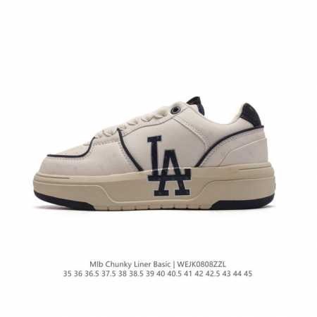 Mlb Chunky Liner Basic 人气单品学长鞋系列轻量增高厚底百搭休闲运动板鞋 男女轻便胶鞋 高级街头休閒品牌鞋。Mlb Chunky Liner - 点击图像关闭
