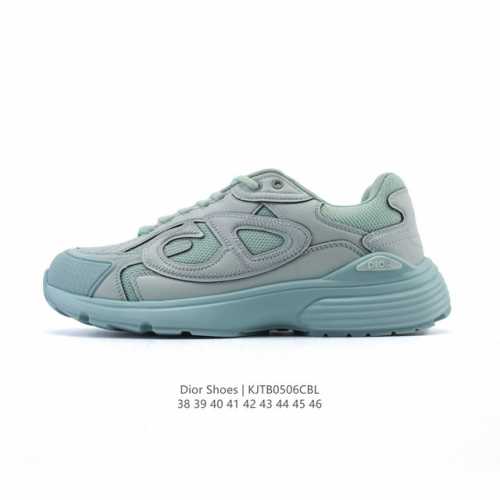 公司级 Dior 迪奥 高奢品牌 彰显高级气质 Dior 运动鞋低帮系列复古休闲鞋时尚慢跑鞋厚底老爹鞋圆头系带 运动跑鞋 生活休闲鞋 男款 时髦单品 时尚百搭