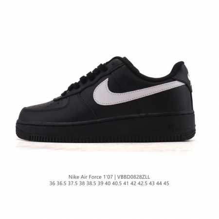 耐克 Nike Air Force 1 '07 Low 空军一号含气垫 低帮百搭厚底增高休闲运动板鞋。柔软、弹性十足的缓震性能和出色的中底设计，横跨复古与现代的 - 点击图像关闭